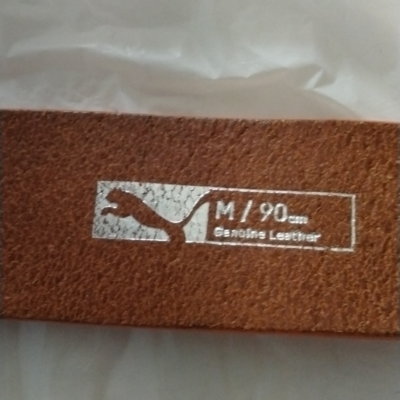 Puma Designer Orange  snake skin Collection Belt 3 - Picture 3 of 10